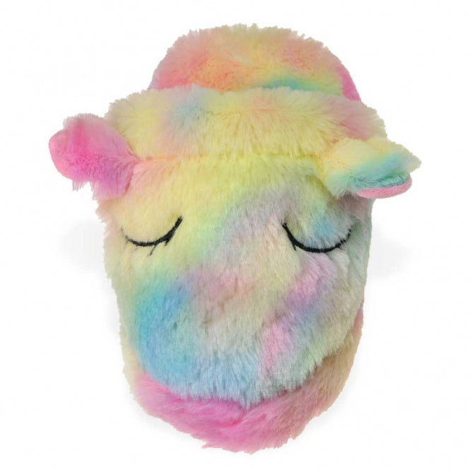 Karlie Plüsch – Schlappen in Regenbogenfarben