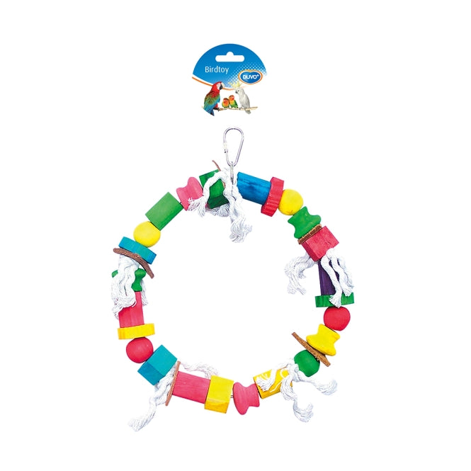 Vogelspielzeug Ring mit Bunten Würfeln
