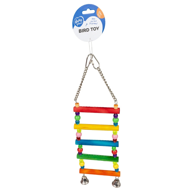 Bunte Vogelleiter mit Perlen