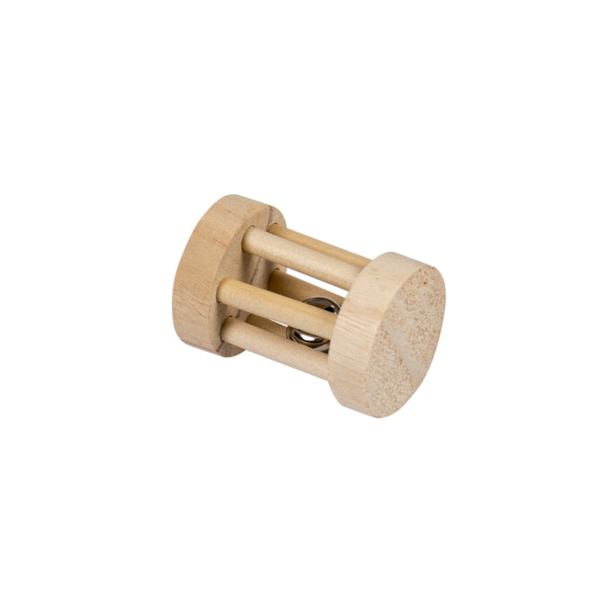 Holzspielrolle mit Glöckchen