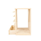 Buddel- und Kletterturm aus Holz