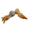 Duvoplus Cat Toy Cushy Bälle mit Federn