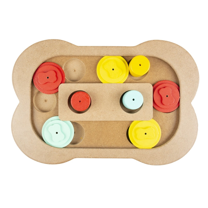 Duvoplus Intelligenzspiel Slide n Snack Puzzle Knochen