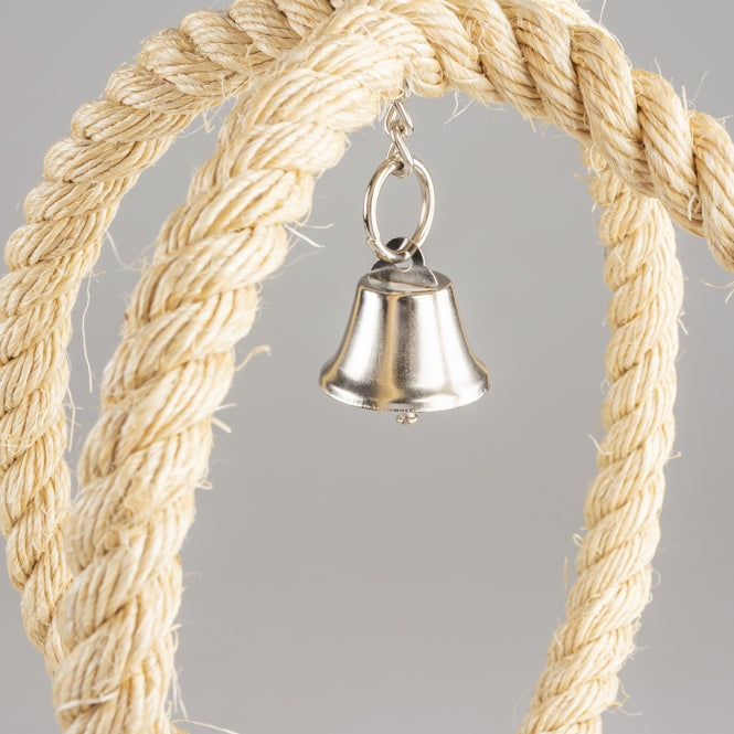 Vogelspielzeug Ringschaukel mit Glocke