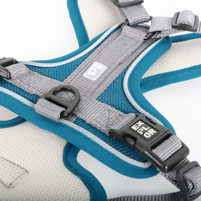 Duvoplus EXPLOR Ultimate Fit No Pull Geschirr – Petrolblau