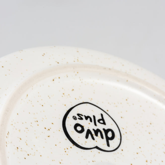 Duvoplus flacher Keramiknapf Stone Speckle