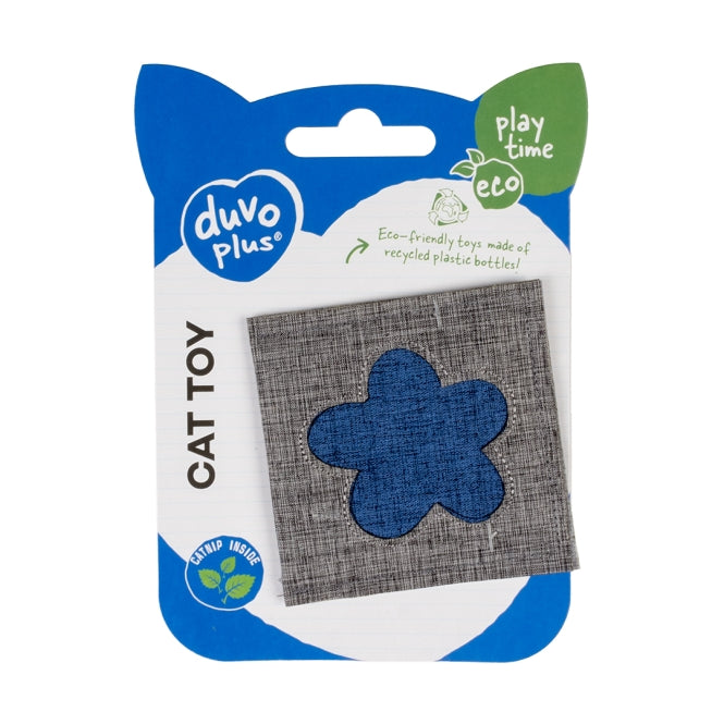 Duvoplus Cat Toy ECO Navy Catnip Kissen