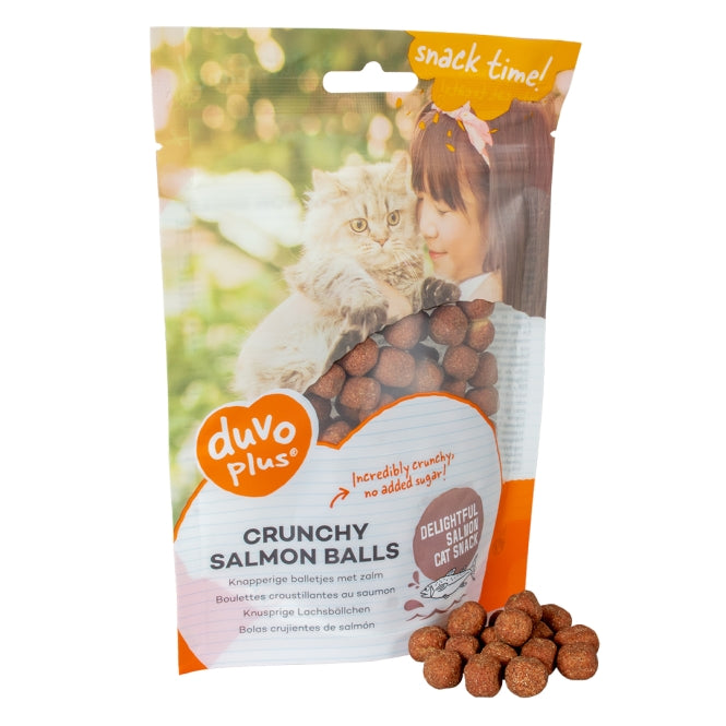 Duvoplus Cat Snack Knusprige Lachsbällchen