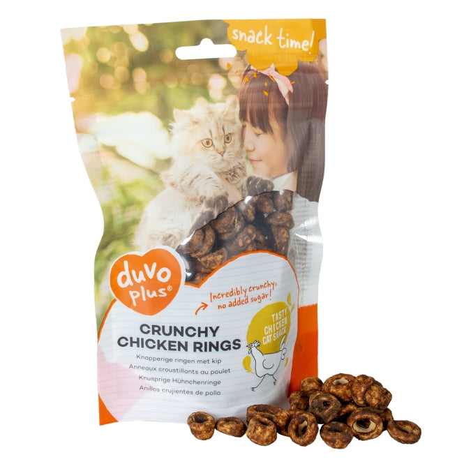 Duvoplus Cat Snack Knusprige Hähnchenringe