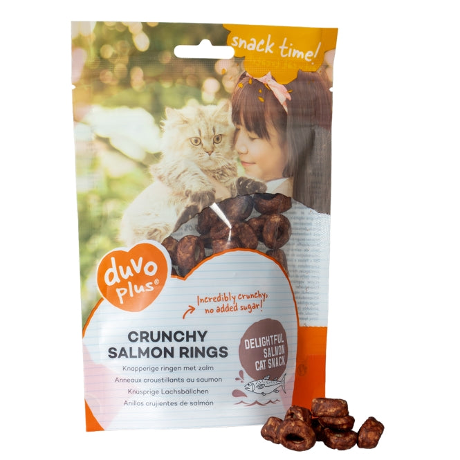 Duvoplus Cat Snack Knusprige Lachsringe