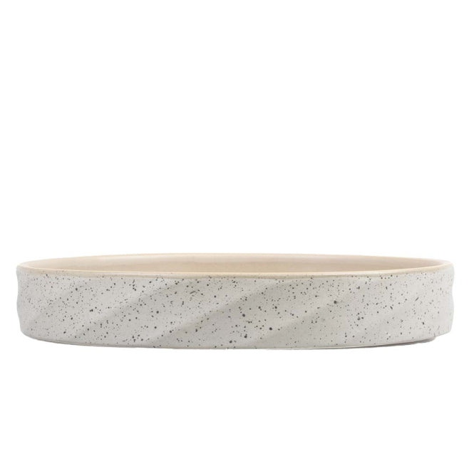 Duvoplus flacher Keramiknapf Stone Wavy Dune