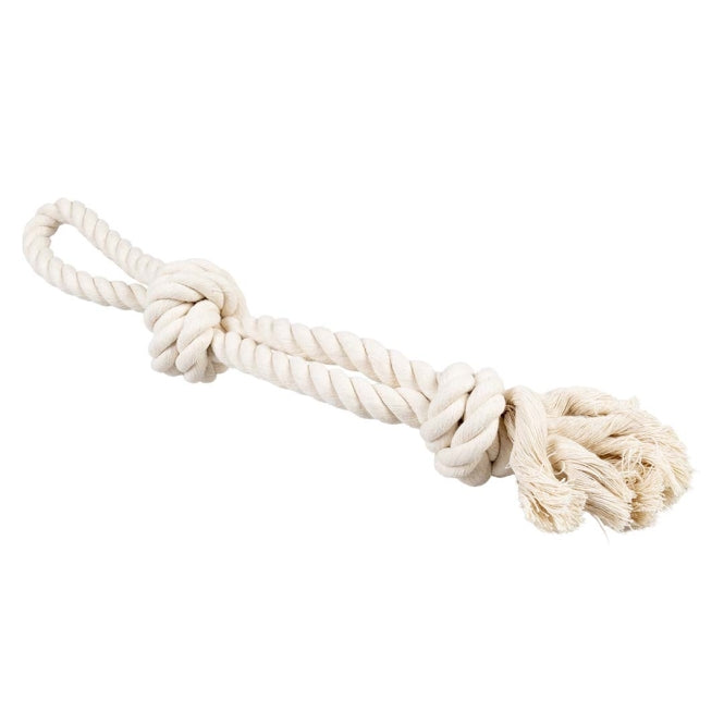 Duvoplus ECO Baumwollseil mit 2 Knoten & Schlaufe