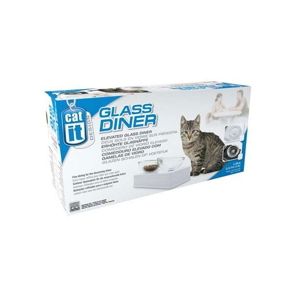CATIT Style Glass Diner Doppelnapfständer