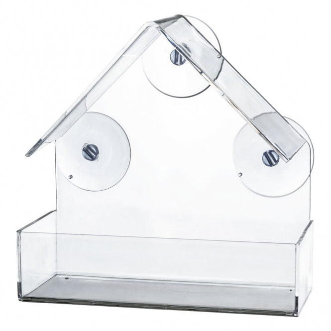 Vogelfutterspender für Fenster
