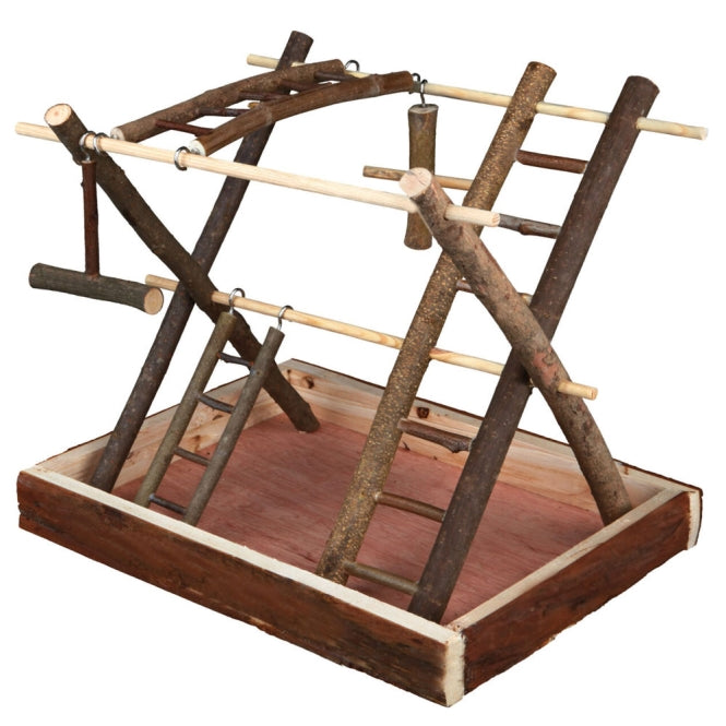 Vogelspielplatz aus Naturholz