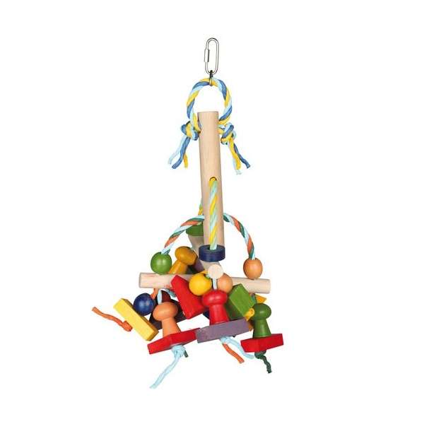 Vogelspielzeug aus Holz & Papier