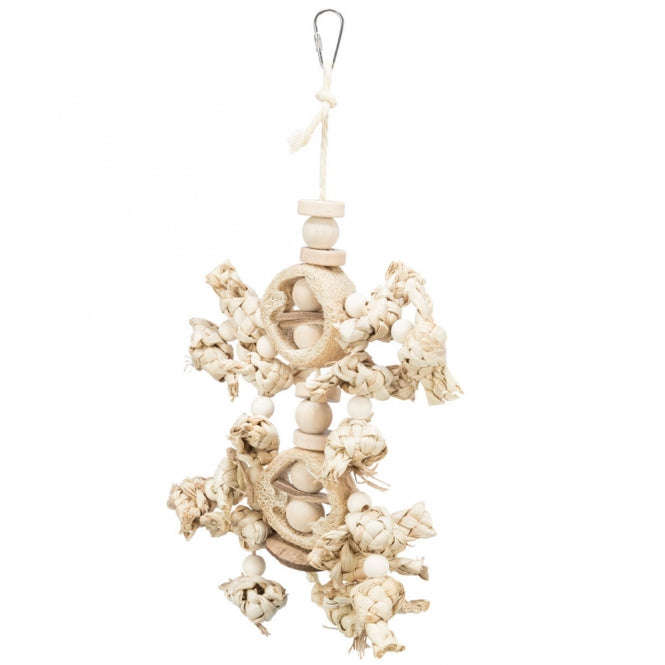 Naturspielzeug mit Bananenblättern, Holz & Luffa