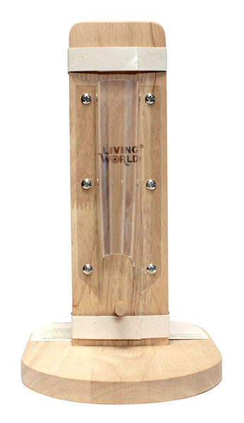 Living World Green Kombiständer für Flasche + Knabberstange