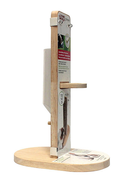 Living World Green Kombiständer für Flasche + Knabberstange
