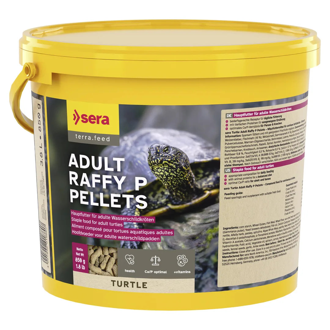 Sera Adult Raffy P Pellets Turtle für Schildkröten 3800ml