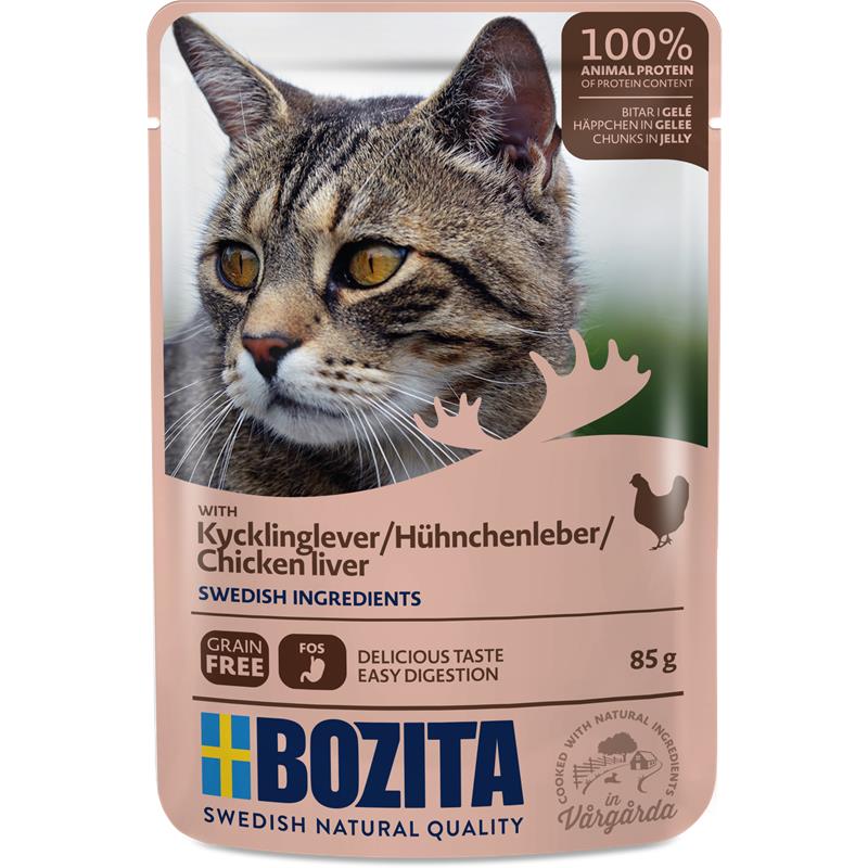 Bozita Pouch Häppchen in Gelee mit Hühnchenleber