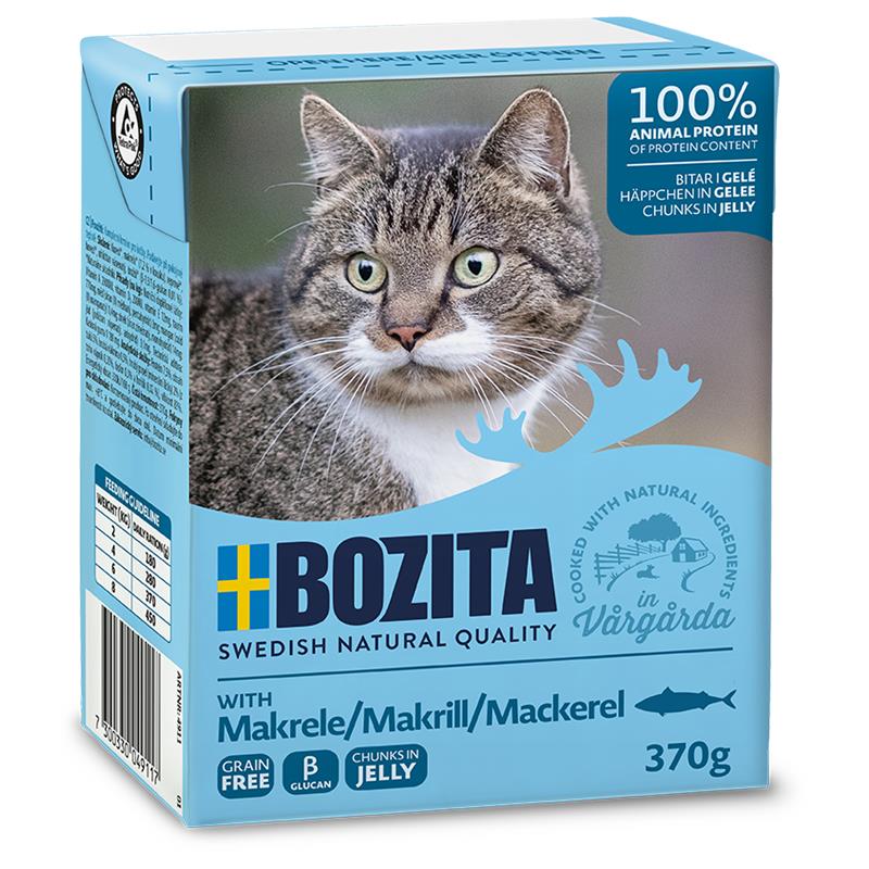 Bozita Cat Tetra Recard Häppchen in Gelee Makrele