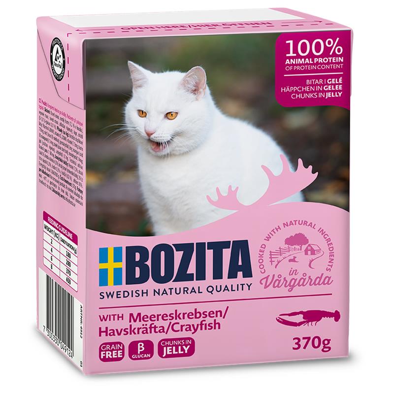 Bozita Cat Tetra Recard Häppchen in Gelee Meereskrabben