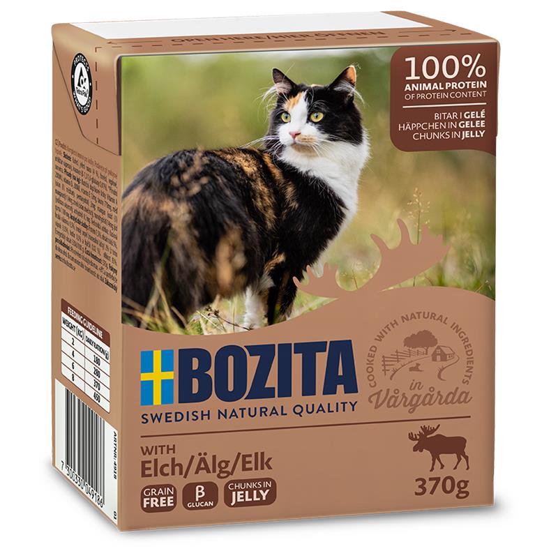 Bozita Cat Tetra Recard Häppchen in Gelee Elch
