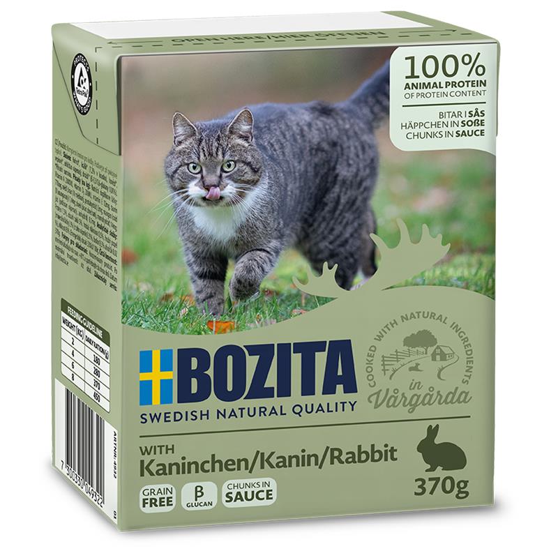 Bozita Cat Tetra Recard Häppchen in Soße Kaninchen