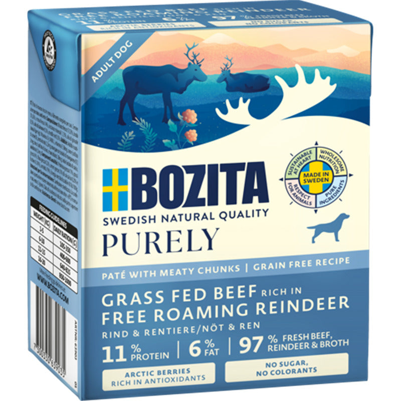 Bozita Dog Tetra Purely Pate + Rind & Rentier