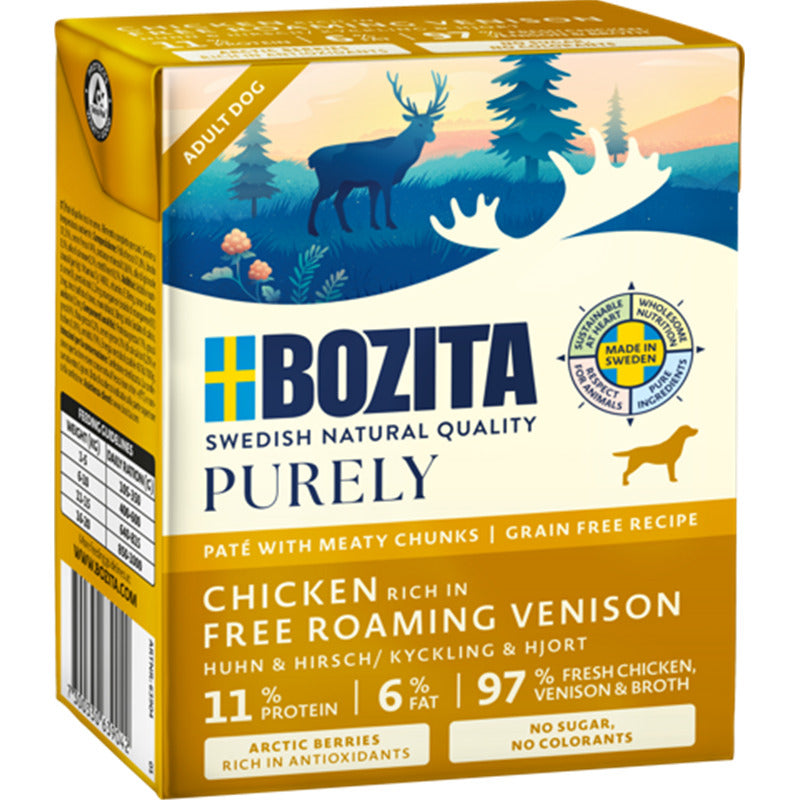 Bozita Dog Tetra Purely Pate + Huhn & Hirsch