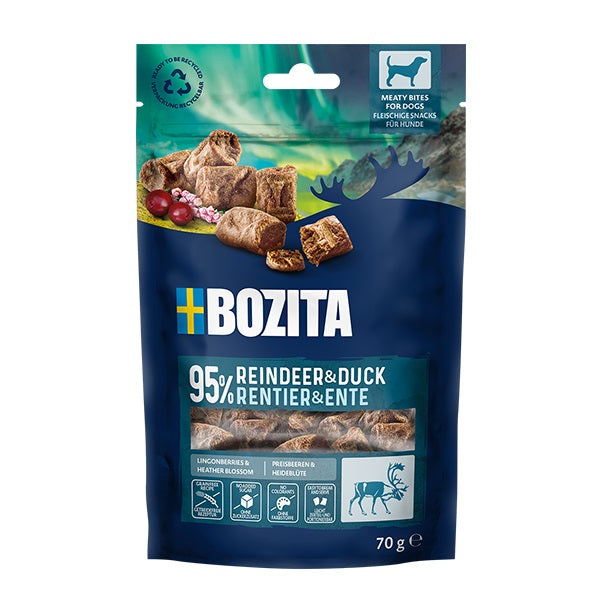 Bozita Dog Snack Meaty Bites Rentier & Ente