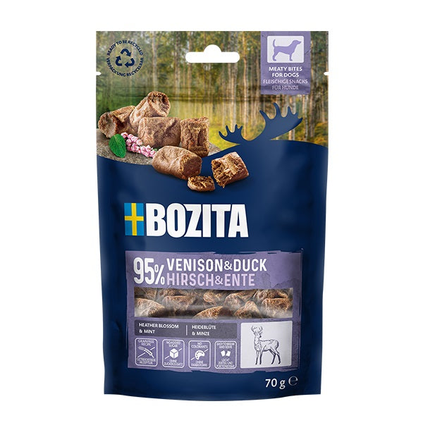 Bozita Dog Snack Meaty Bites Hirsch & Ente