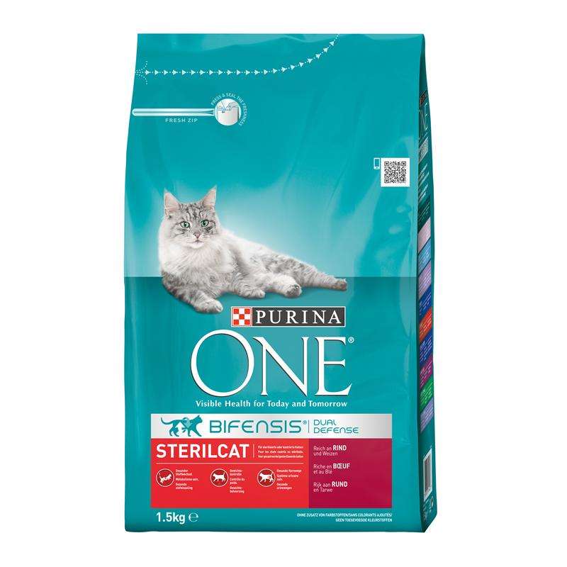 Purina ONE Sterilcat reich an Rind