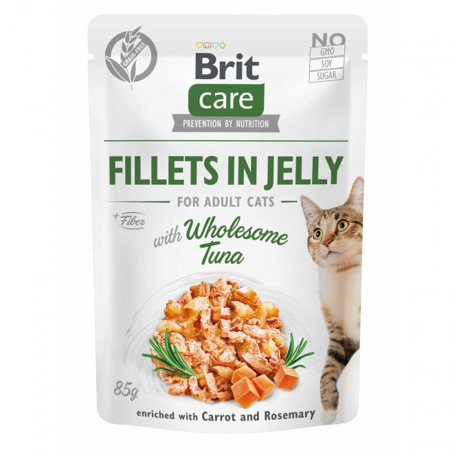Brit Care Cat PB Fillets in Jelly - Tuhnfisch