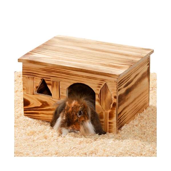Nagerhaus Loft aus geflammtem Holz