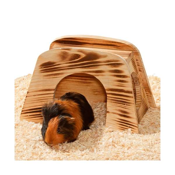 Nagerhaus Indo aus geflammtem Holz