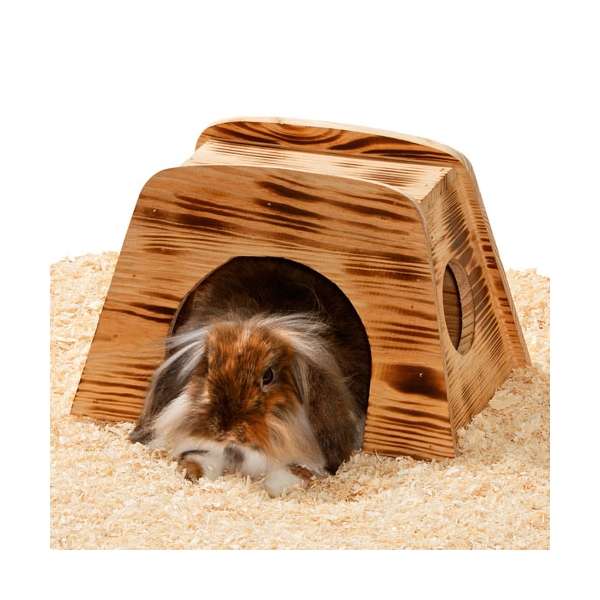 Nagerhaus Indo aus geflammtem Holz