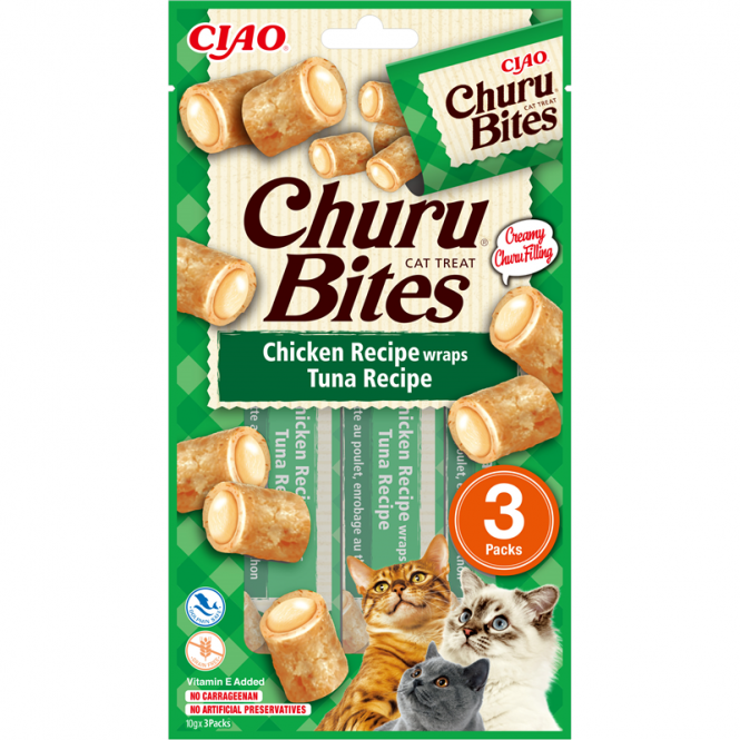 Inaba Churu Cat Snack Bites Huhn & Thunfisch