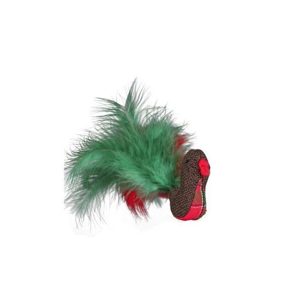 Trixie Xmas Katzenspielzeug Feder - Jute - Vogel