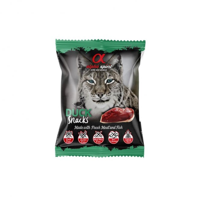 Alpha Spirit Cat Snacks Bag Ente 50g