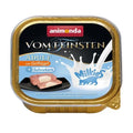 Zarte Pastete mit hochwertigem Fleisch und cremigem Sahnekern für ausgewachsene Katzen, erhältlich in praktischen Portionsschalen für täglichen Verwöhngenuss.