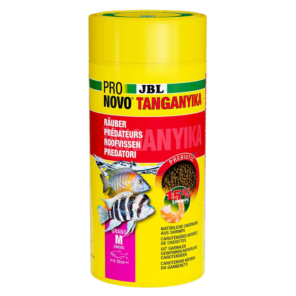JBL NovoTanganjika ist ein Spezialfutter für Cichliden aus dem Tanganjikasee. 