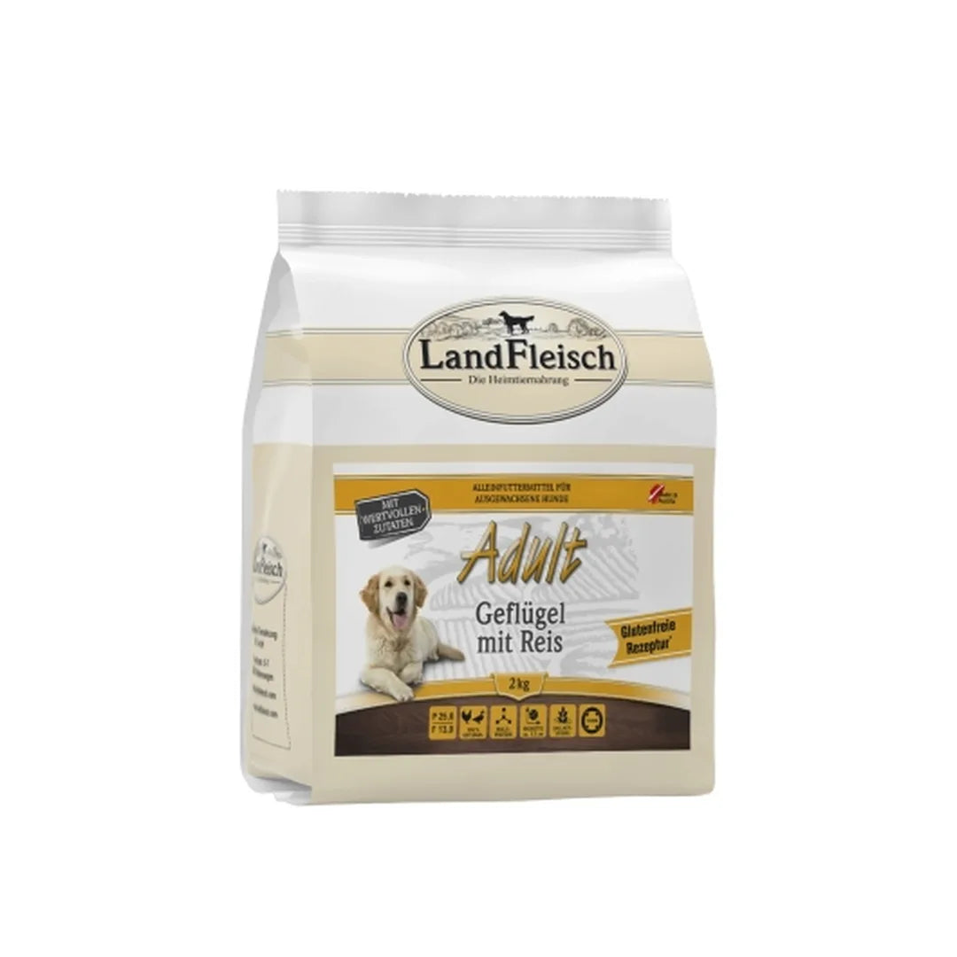 Landfleisch_Dog_Adult_Gefluegel_mit_Reis_2kg