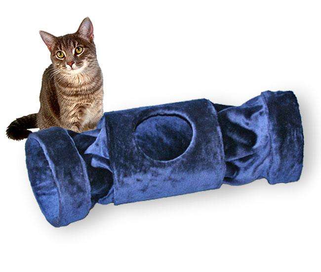Pet Star Katzentunnel MELLY Dunkelblau