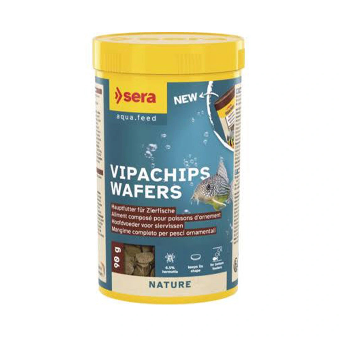 Sera Vipachips ist ein Flockenfutter speziell für Zierfische, das aus hochwertigen Rohstoffen hergestellt wird.