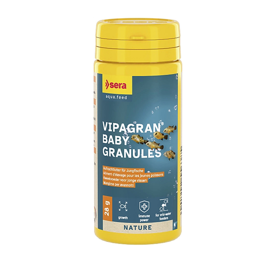 Vipagran Baby ist ein Spezialfutter für Jungfische und kleine Fischlarven in Aquarien.