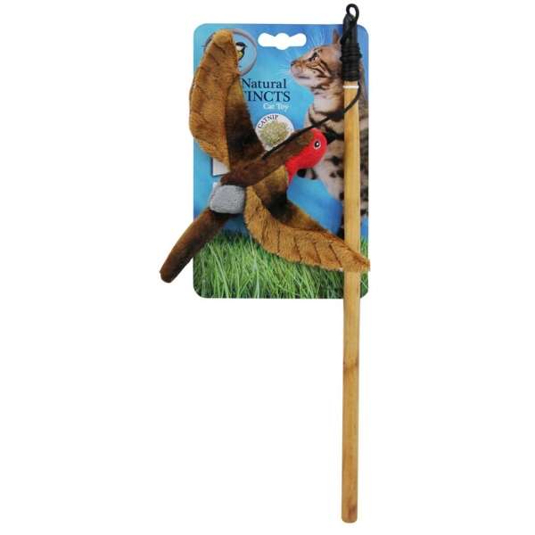 All for Paws Natural Instincts Katzenangel fliegender Vogel