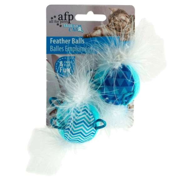All for Paws Modern Cat Feather Ball