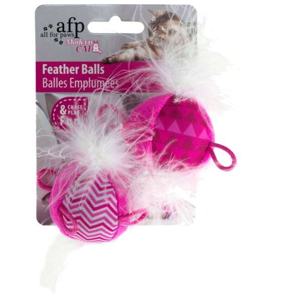 All for Paws Modern Cat Feather Ball